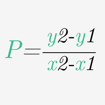 Formula de la Pendiente